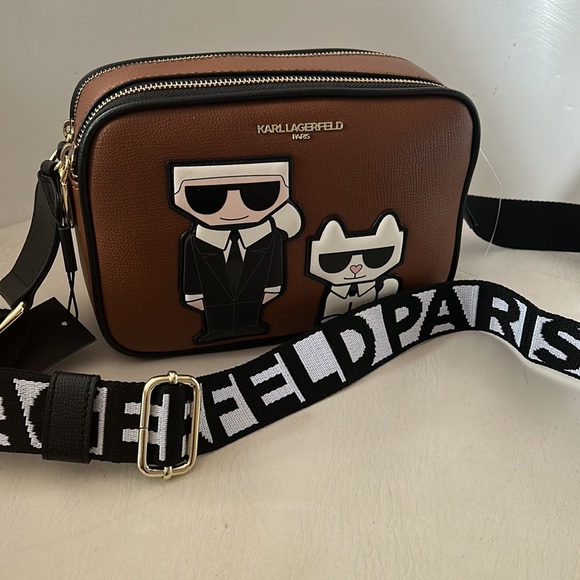 Karl Lagerfeld Handbags - Karl Lagerfeld, Paris, Maybelle purse Crossbody NWT travel cute funko design bag